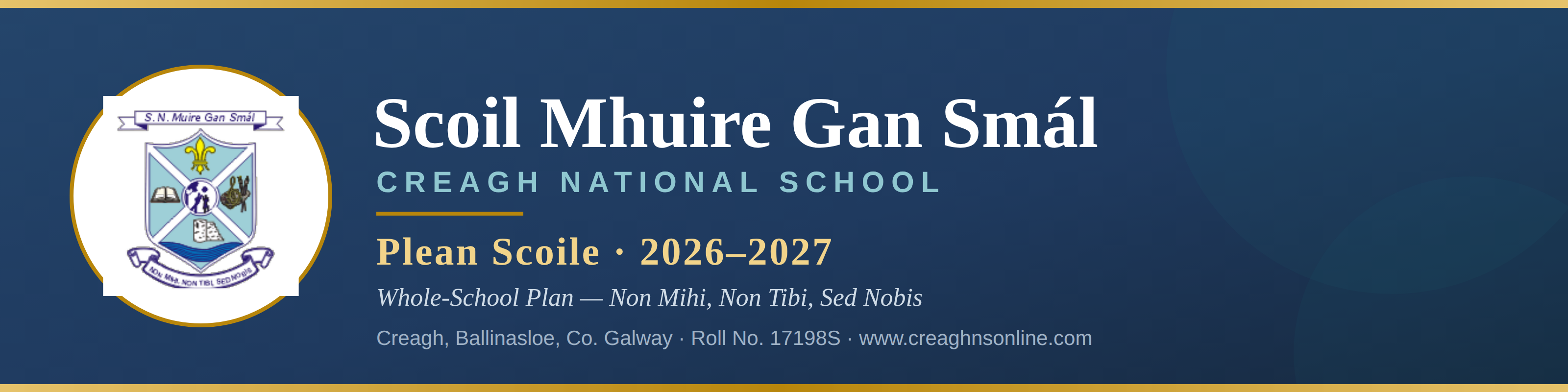 Scoil Mhuire Gan Smál — Creagh National School · Plean Scoile 2026–2027